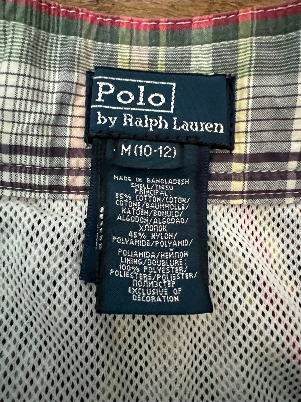 Boys Ralph Lauren Polo Plaid Swim Trunks - Multi-Color